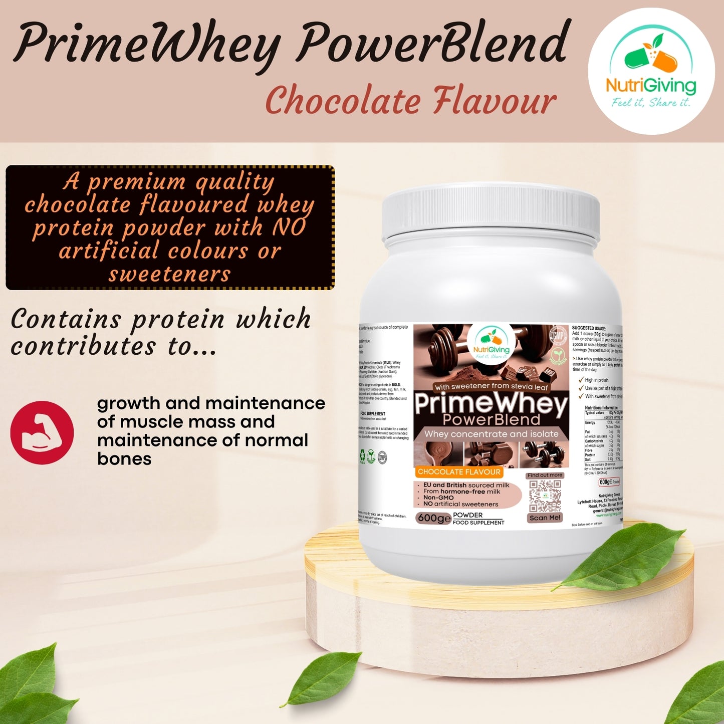 PrimeWhey PowerBlend (Chocolate Flavour)