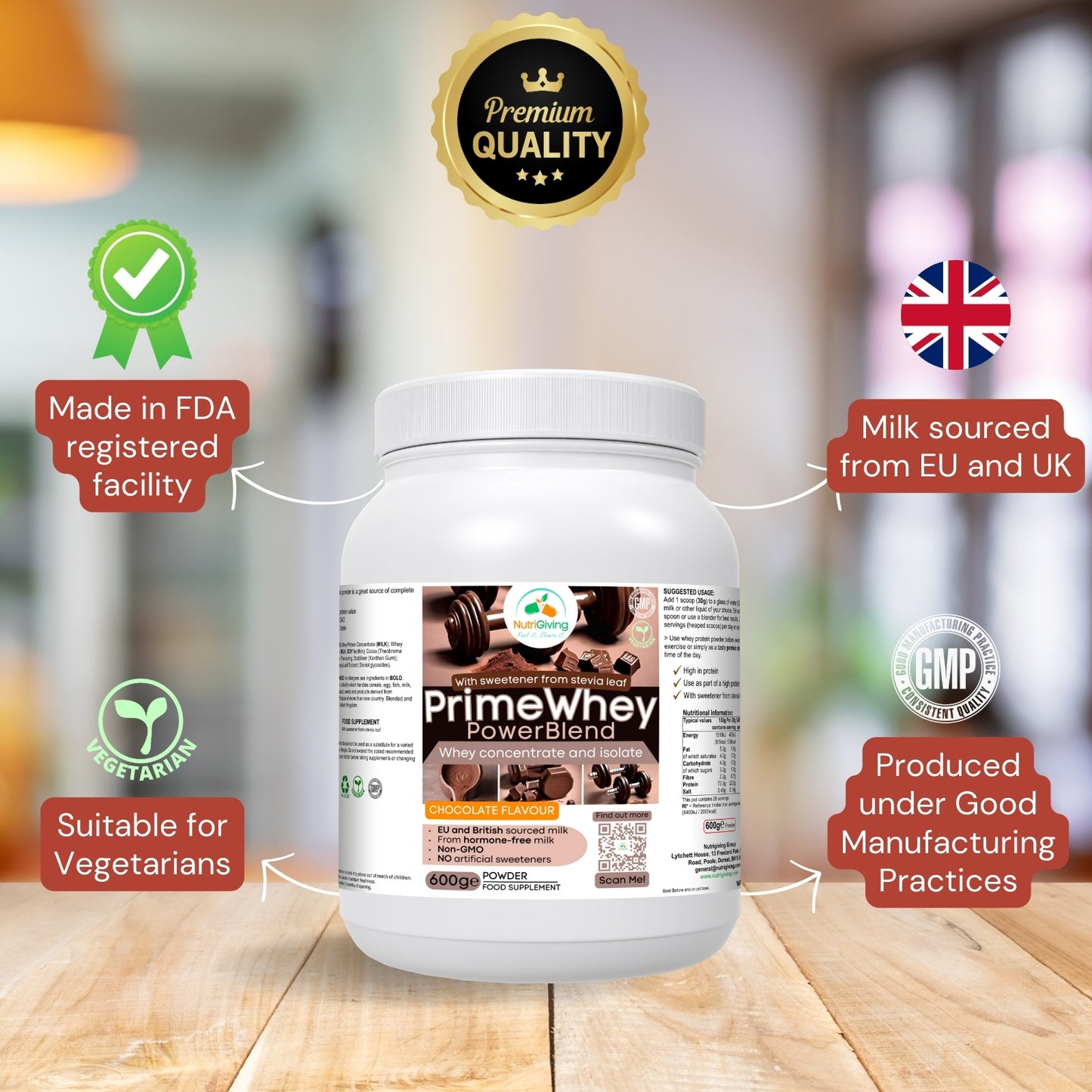 PrimeWhey PowerBlend (Chocolate Flavour)