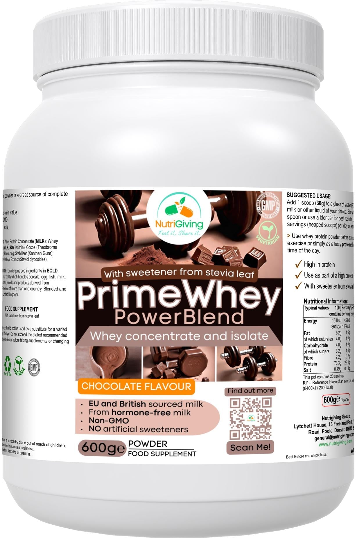 PrimeWhey PowerBlend (Chocolate Flavour)