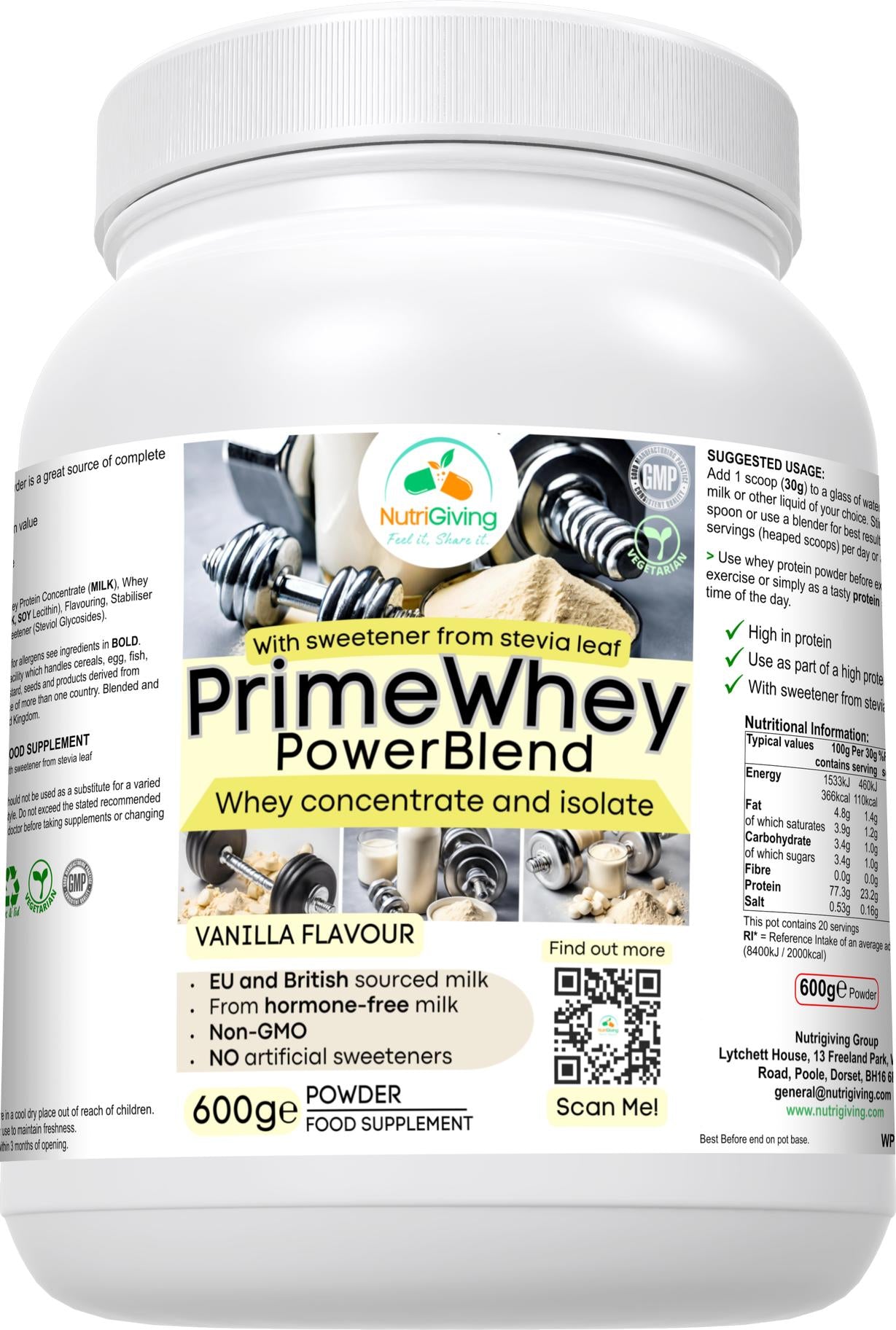 PrimeWhey PowerBlend (Vanilla Flavour)